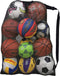 Heavy Duty Sports Ball Bag, Extra Large Drawstring Mesh Ball Bags for Coach, Adjustable Strap for Soccer, Basketball,