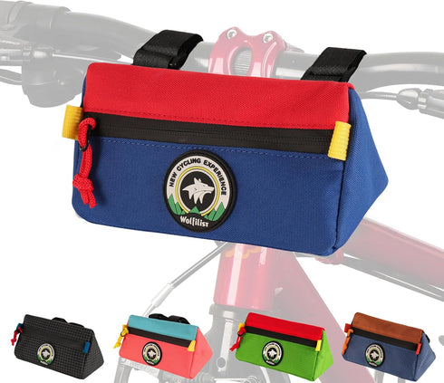 Kids Bike Handlebar Bag, Waterproof Front Basket Pack, Small Bicycle Bag for Boys, Girls, Men, Women