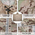 GRVCN Military Rain Poncho, Camouflage Raincoat, Outdoor Waterproof Lightweight