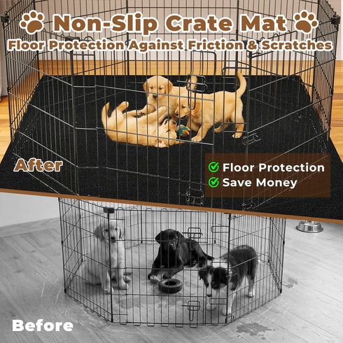 60 x74 Huge Dog Playpen Mat, in in Dog Crate Mat Extra Large Reusable Puppy Training Pads for Under Crate Cages