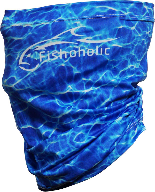 Fishoholic Fishing Face Mask Neck Gaiter, UPF50+ Sun Protection, Available in 3 Colors
