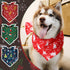 100 Paterr Pieces Dog Bandanas Bulk Christmas Pet Handkerchief Soft Dog Cute Triangle Bibs Kerchief Adjustable Washable