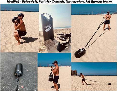 Resistance Training Sled Kit - Weight Sled Harness & Handles for Extreme Workouts, Burn 3X Calories