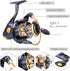 Sougayilang Fishing Rod Reel Combos Carbon Fiber Telescopic Fishing pole with Spinning Reel for Travel Saltwater