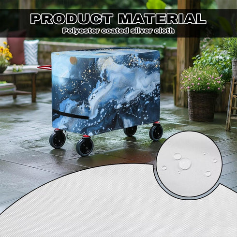 80 Waterproof Qt Rolling Cooler Cart Cover with Adjustable Drawstring Durable Easy to Install Ice Chest Covers