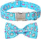 Dog Collar Easter Gift with Bow Tie - Adjustable Rabbit Egg Collar for Small Medium Large Boy & Girl Dogs (S, Neck