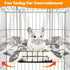 Hammock, Chinchillas Rat Bed Platform with Blanket, Small Animal Bed Mat, Metal Cage Accessory, Small Pet Animal Rest