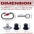 GUEMORVE 2PCS 2x2 3x3 (1/2" 1" Stainless Steel Power Rack Attachments Universal Fit for & Frames & Holes) Zero-Wobble