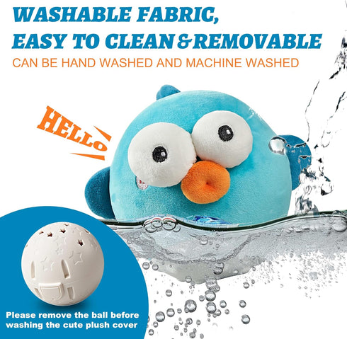 Interactive Dog Toys - Squeaky Dog Toys with Rechargeable Crinkle Ball for Small, Medium, and Large Dogs