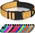 Joytale Adjustable Reflective Dog Collar, Soft Neoprene Padded Breathable Nylon for Medium Dogs, Khaki, M