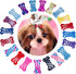 PET SHOW Cute 1" Small Bone Snap Hair Clips - Pack of 20 for Dog Cat Puppy Grooming
