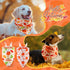 50 25 (25.6 17.7 17.7) Abbylike Pcs Fall Thanksgiving Dog Bandana Bulk Pumpkin Bandana for Dogs Triangle Kerchief Bib