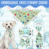 120 Set Summer Reginary Pcs Ocean Animals Dog Bandanas Bulk Dog Bows Bow Ties Cat Scarf Colorful Washable Triangle Pet