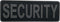 Large Security Patch PVC Subdued 8.5x3 inches for Tactical Vest Jackets Uniforms (Black and Gray)