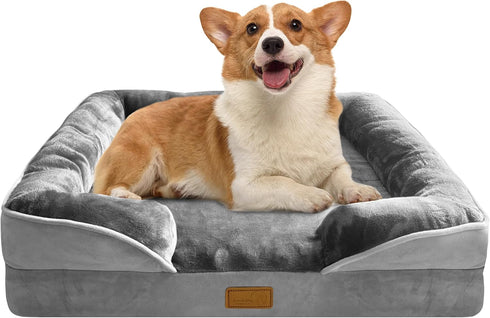 Spotted Play Orthopedic Dog Bed with Sides - Dog Sofa Beds for