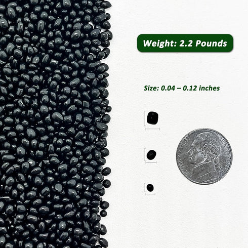 BXI 2.2 Lbs Small Aquarium Substrate Gravel Sand, Polished Smooth Fish Tank Gravel, Colorfast Uncoated Vibrant Blue Sea Glass, Decorative Stones for Vase Fillers, Fairy Garden, Potted Plants