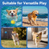 Pool(4 Pack) Indestructible Dog Ball Toy, Durable Dog Tennis Balls for Aggressive Chewers, High Bounce & Floating Balls
