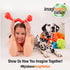 Nylabone C-Shuu Interactive Dog Toy for Small Dogs, Lightweight Squishy Chase Toy for Creative Play