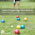 84mm Set, Set 8 1 Pointyard Bocce Ball Outdoor Games for Adults and Family, Backyard Ball with PE Bocce Balls & Pallino