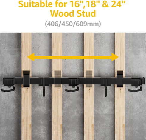 monTEK Enhanced Bike Storage Rack, Adjustable 3-Bike and 2-Helmet Hangers for Indoor Storage