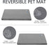 EMPSIGN Stylish Dog Bed Mat, Reversible (Cool & Warm), Waterproof Linings, Removable Machine Washable Cover, Grey, for