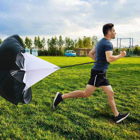 Pro Speed & Agility Training Set with 12 Rung 20ft Adjustable Agility Ladder, 12 Disc Cones, and Resistance Parachute