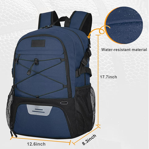 Goloni Soccer Backpack, Basketball Backpack with Ball Compartment & Shoe Compartment