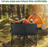 2 Leonyo Oversized Person Camping Chair, Double Camping Loveseat Chair for Adults, Foldable & Comfortable Double Seat