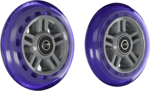 Razor PU A Scooter Series Wheels with Bearings, Set of 2, Purple