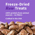 Halo Raw Freeze Dried Dog Treats: Chicken Hearts Recipe, 2-OZ Pouch for All Life Stages