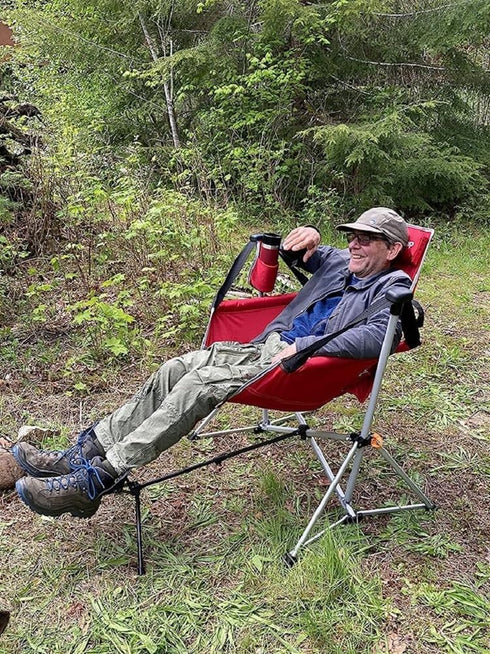 Auotick Universal Folding Camping Chair Foot Rest Ottoman Portable Recliner Lazy Retractable Footstool Leg Rest Chair