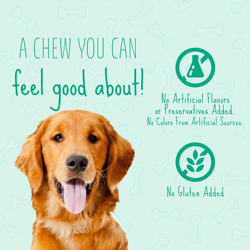 Better Belly Dental Kabobs, Dental Dog Chews with Breath-Freshening Spearmint, 18 Count