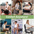 Backpacking (Grey-2pack) Inflatable Seat Cushion, Self Inflating Memory Foam Stadium Seat Cushion Lightweight Camping