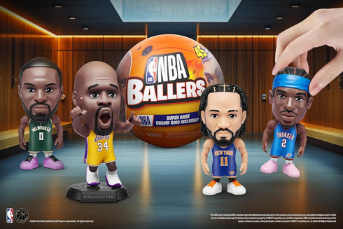 5 2 3 (2 Surprise NBA Ballers Series by ZURU, Licensed NBA Collectible, Surprise Unboxing Basketball Collectible Sports