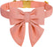 Maca Bates Adjustable Dog Collar with Bow Tie, Solid Colors, Girly Pink, Breakaway for Small Medium Large XL Dogs