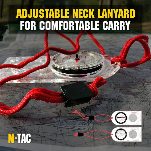 MTac Liquid Filled Baseplate Compass GlowinDark Orienteering/MapReading Compass for Hiking, Survival, Camping, Hunting
