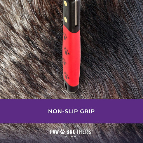 RYAN'S PET SUPPLIES Paw Brothers 20 Blade Medium Double Wide Dematting Rake for Dogs and Cats