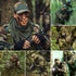 GRVCN Sniper Veil Tactical Scarf, Military Body Camo Mesh Net with Double-Sided Camouflage Pattern
