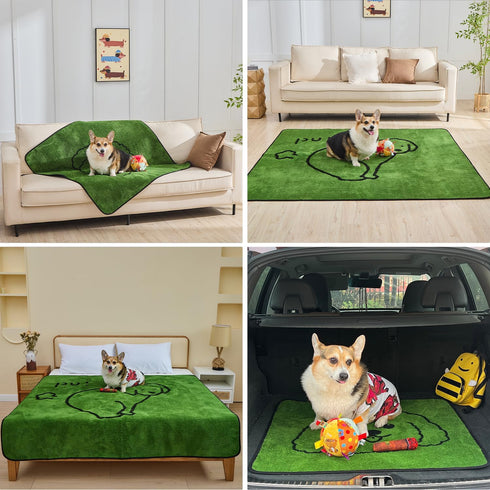 72"x72" Qeils Reusable Puppy Pads, Extra Large Washable Pee Pads for Dogs Durable Absorbent Leakproof Dog Training Pads