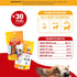 Beefeaters Dog Treats - Triple Flavor Wings 1.48oz Case of 12 | Rawhide Wrapped with Real Chicken