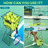 TurboStride Tennis Ball Hopper, Portable Pickleball Ball Basket for Pickup, Storage & Training (Large)