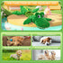 Squeaky Dog Toy for Small Medium Large Dogs - Crocodile Shaped Tug of War Interactive Plush Toy