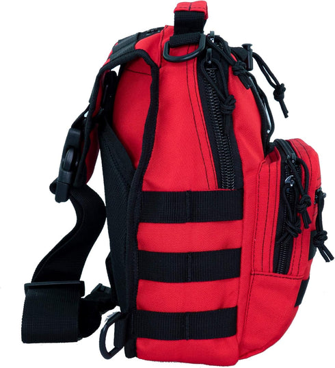 LINE2design Backpack First Aid Sling - Tactical EMS & Outdoor Rescue Bag - Red