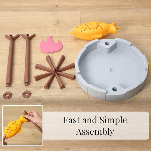 PetPals Cat Slow Feeder, Treat Dispenser - Interactive Cat Puzzle Toy for Small Pets & Kittens, Mental Stimulation Pet