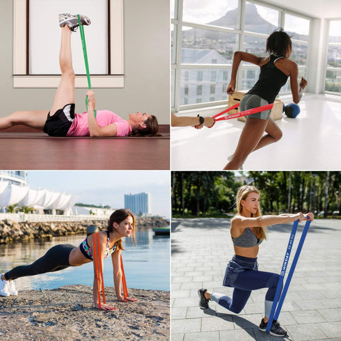 Resistance Bands, Pull Up Bands, Workout Bands for Exercise, Thick Heavy Resistance Band Set with Door Anchor