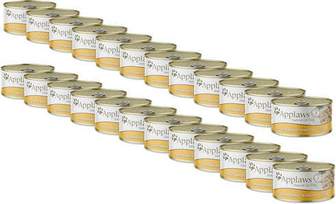 Applaws Chicken Breast in Broth, 2.47 Ounces, Case of 24