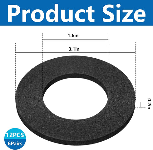 RunNico Ski Ankle Donut Boot Pads, Self-Adhesive Foam Padding, Snowboard Boots Pads