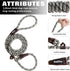 PetiFine 6FT Reflective Slip Lead Dog Leash, Heavy Duty Adjustable Nylon Rope for Small to Large Dogs, Grey