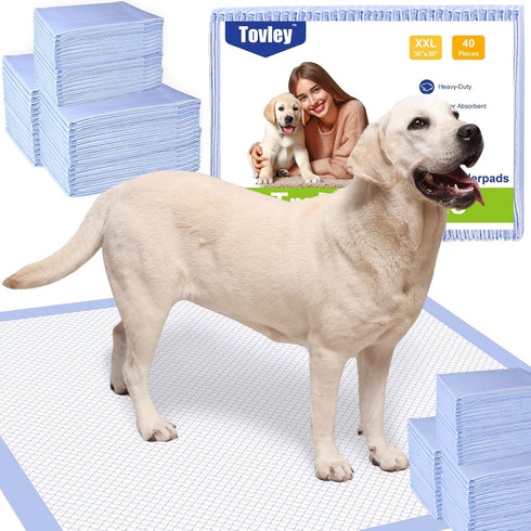 Tovley Dog Pee Pads Extra Large 36x36 Inches, 30 Count Extra Thick 6-Layer