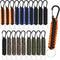 Fumete 20 Pcs Paracord Keychain, Military Braided Clip with Strap for Women, Men, Camping, Fishing, Hiking